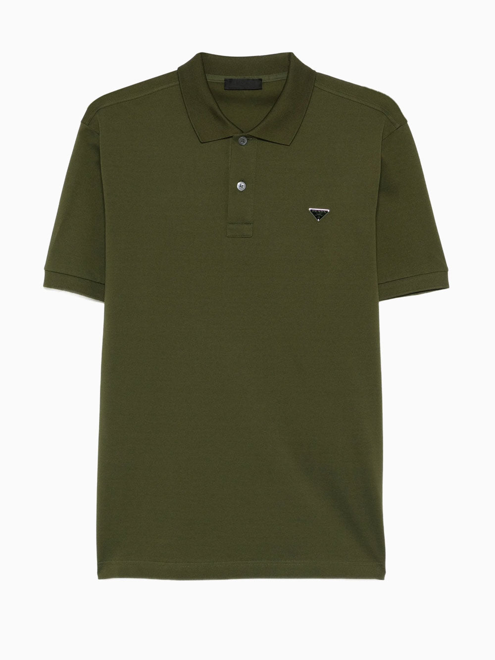トップス PRADA Rubber Logo s/s Polo Shirt Prada - Cotton piqué polo shirt black - The Corner
