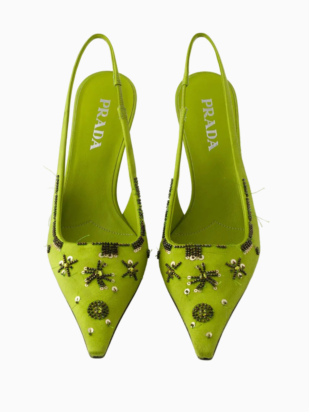 Zapatos slingbacks en satén 