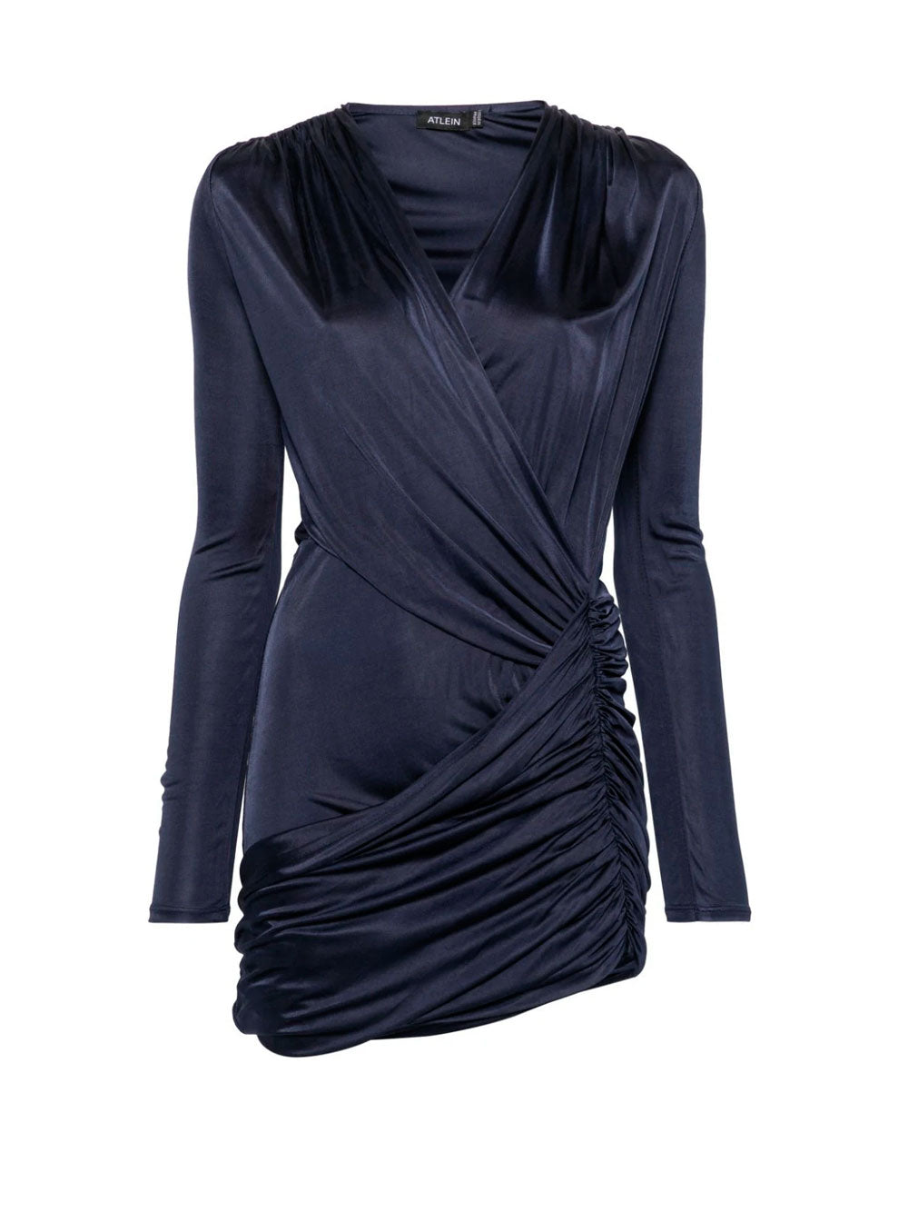 Asymmetric draped dress