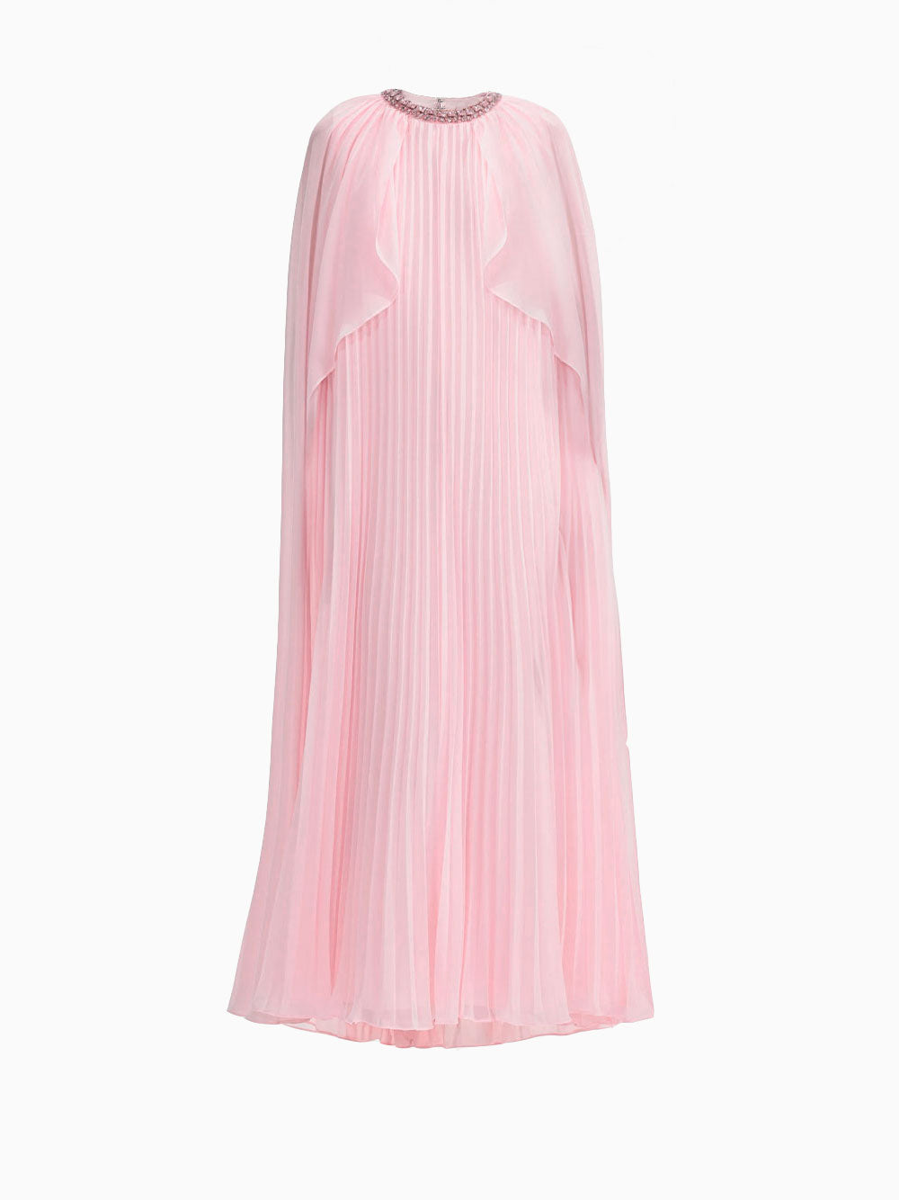 Chiffon cape midi dress