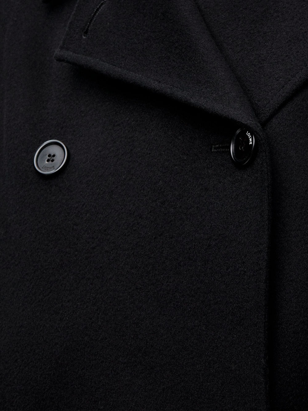 Wool and cashmere peacoat