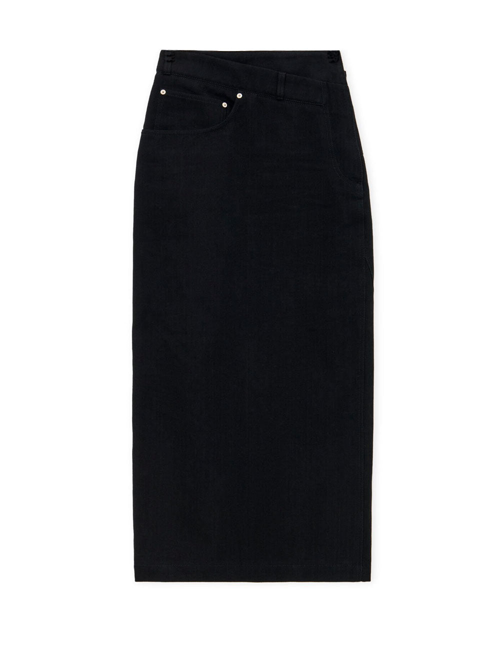 Deconstructed denim skirt