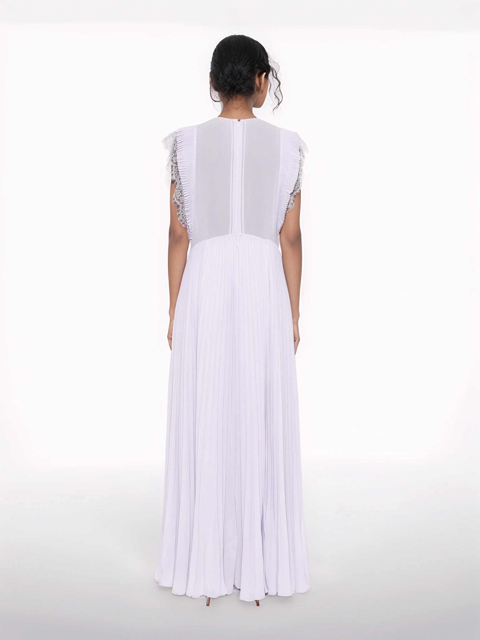 希少】SELF PORTRAIT ミントジョーゼットフラワーマキシドレス 希少】SELF PORTRAIT ミントジョーゼットフラワーマキシドレス