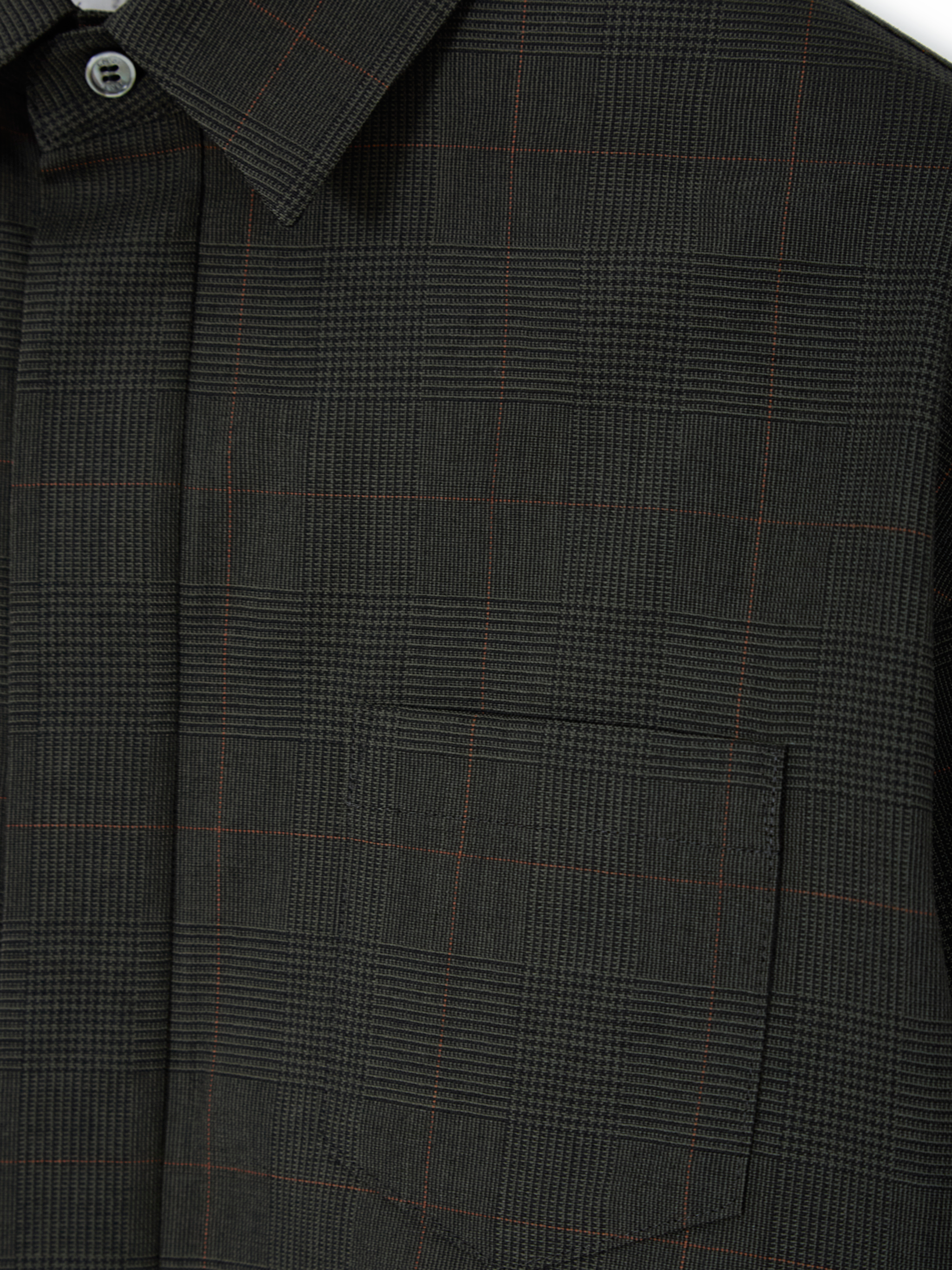 Checked pleated shirt