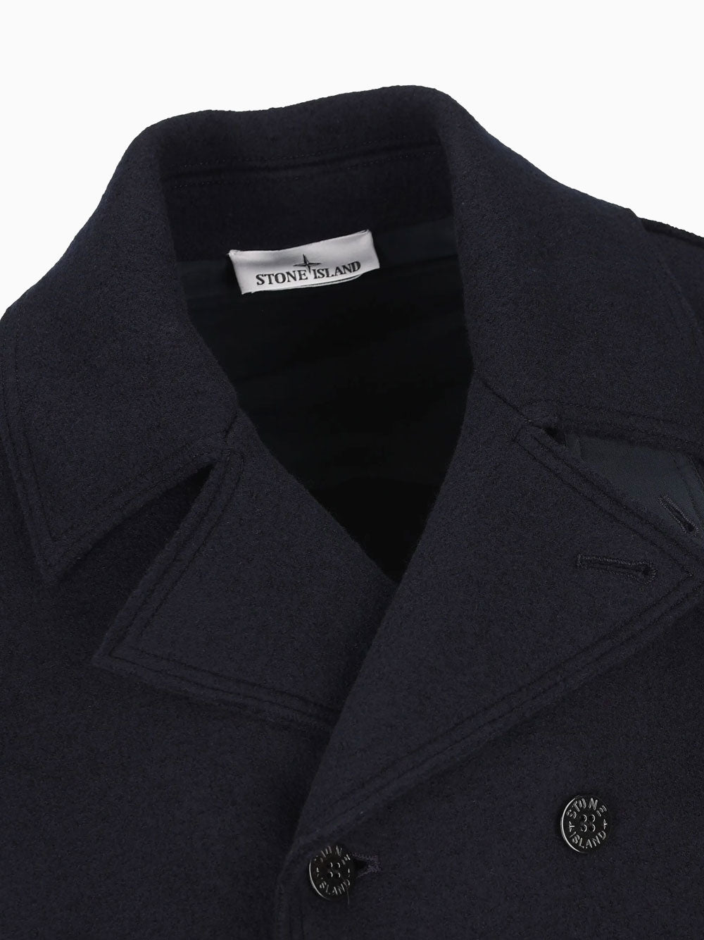 Double-breasted peacoat