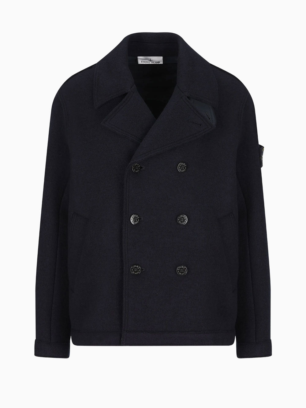 Double-breasted peacoat