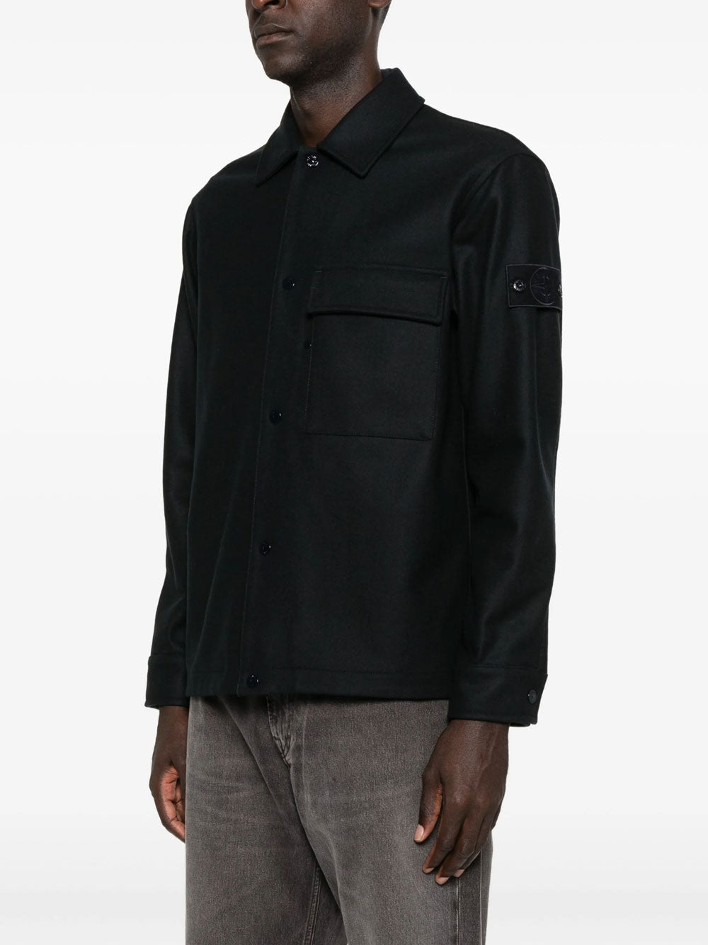 Ghost flannel shirt | Stone Island | OTTODISANPIETRO