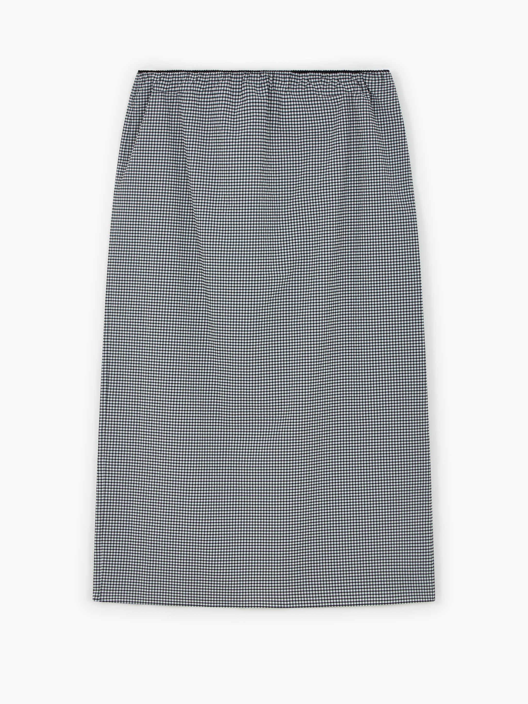 Tech Gingham Slip skirt