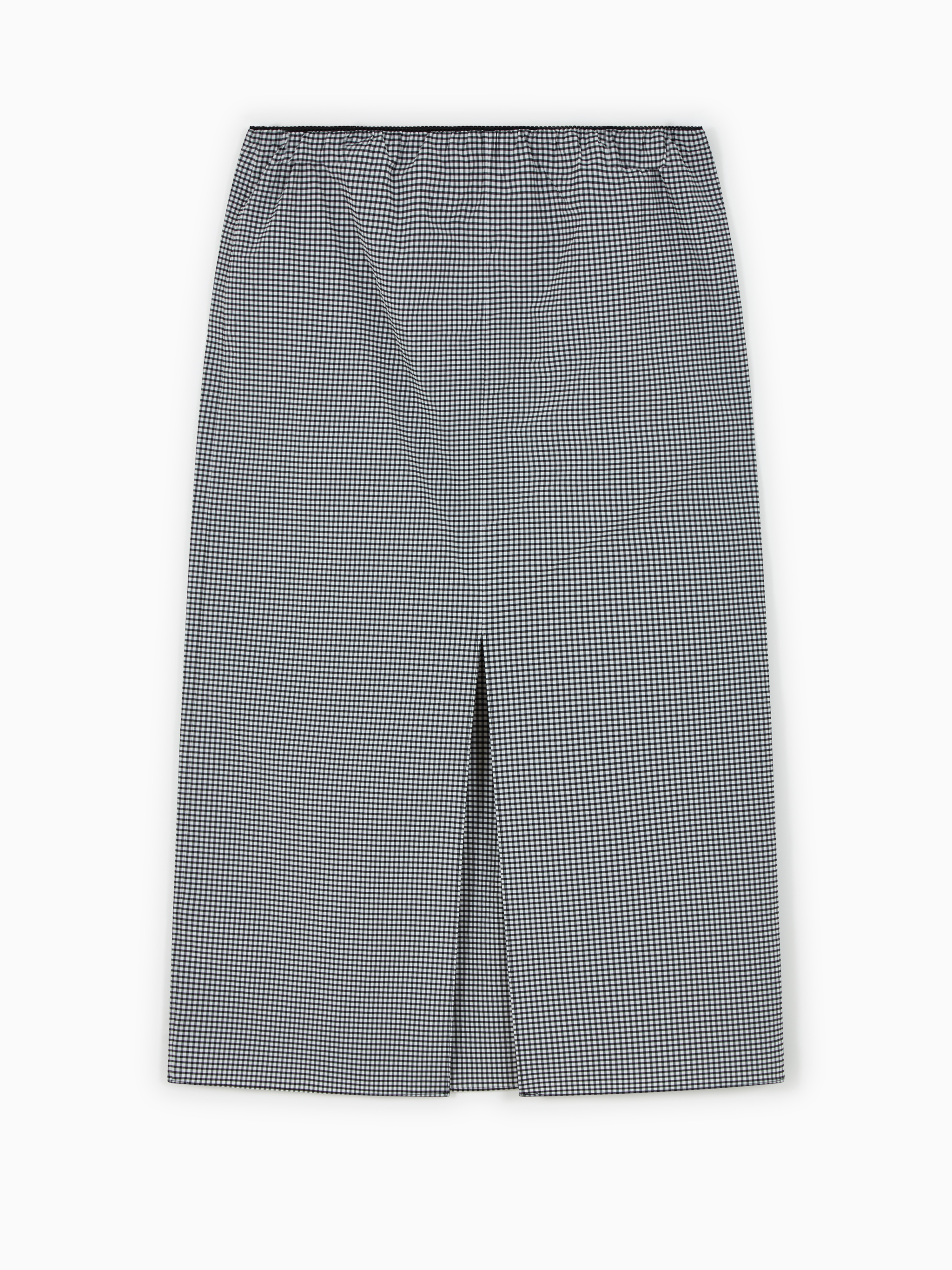 Tech Gingham Slip skirt