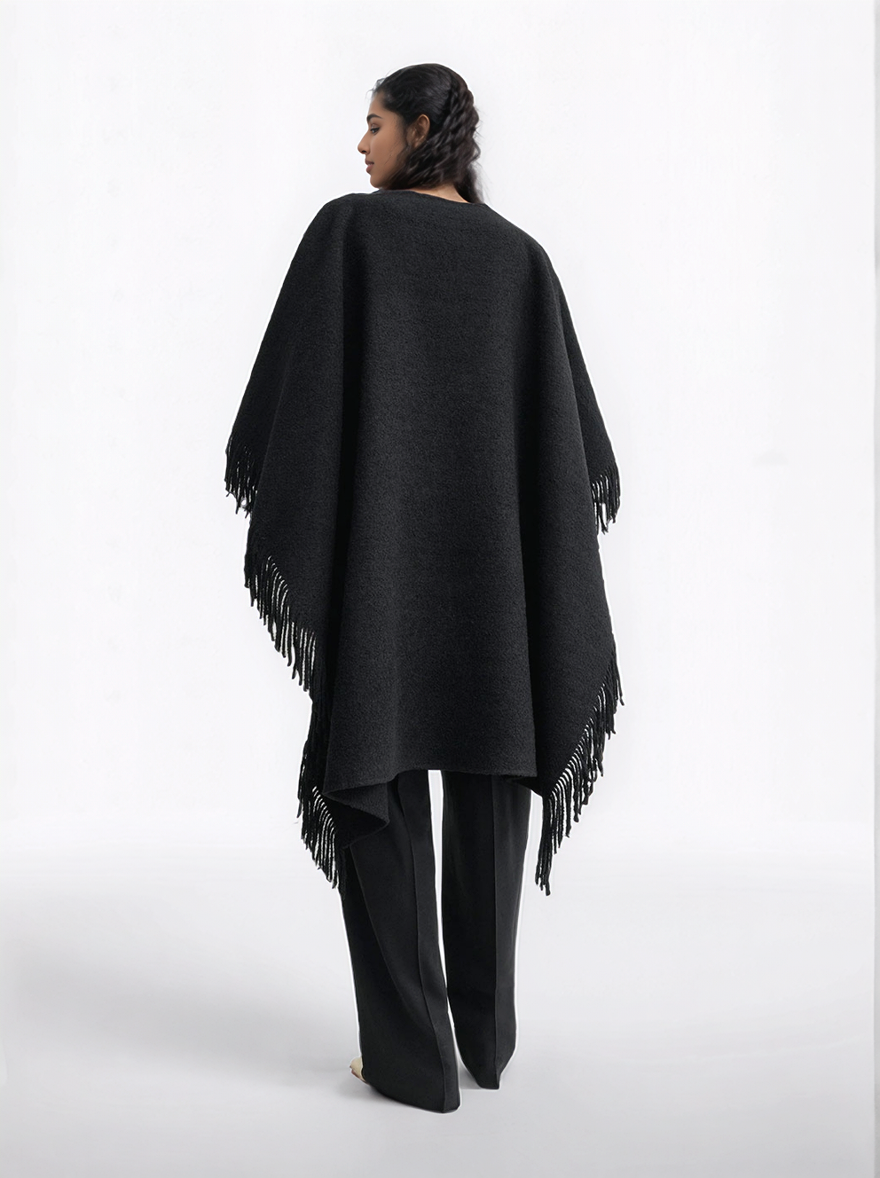 Fringed poncho