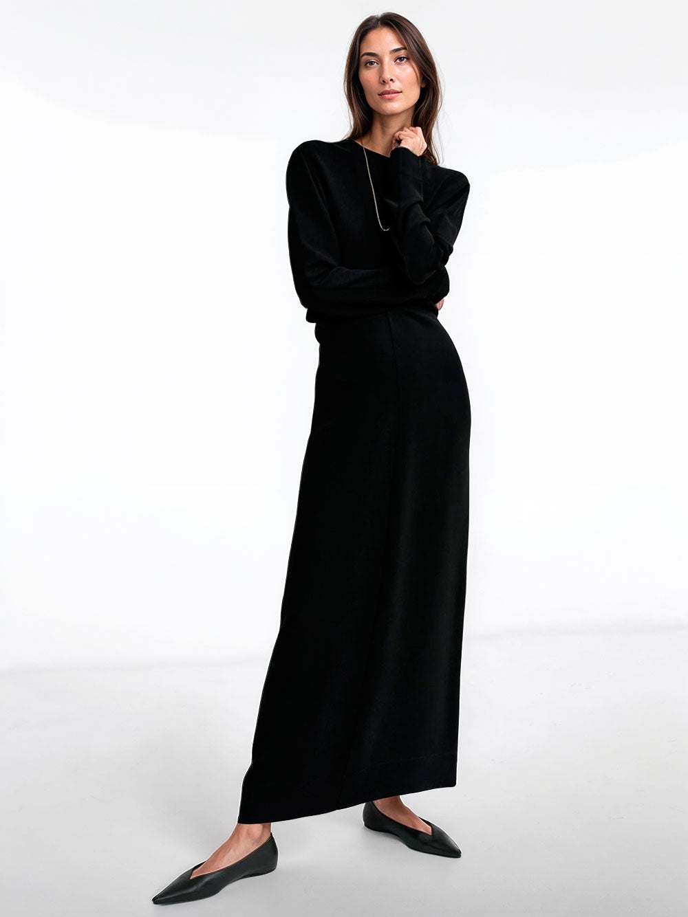 Vestido con cintura holgada