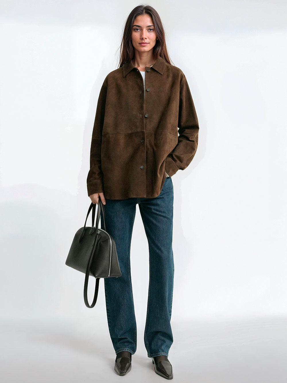 Suede overshirt
