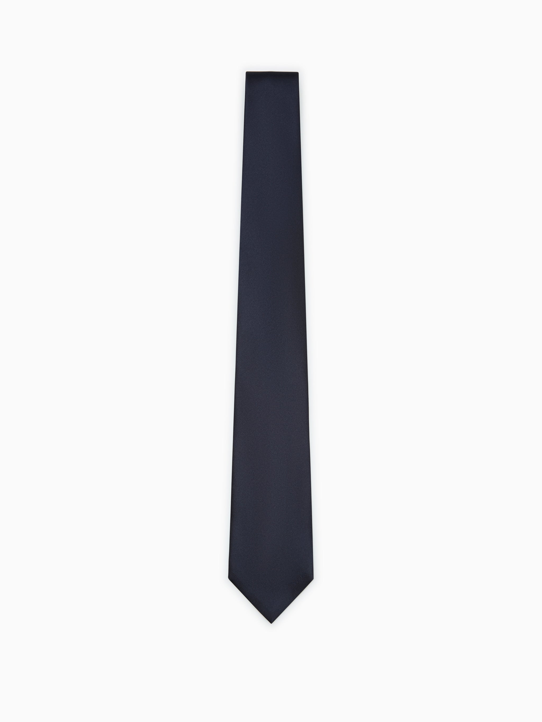 Navy satin tie