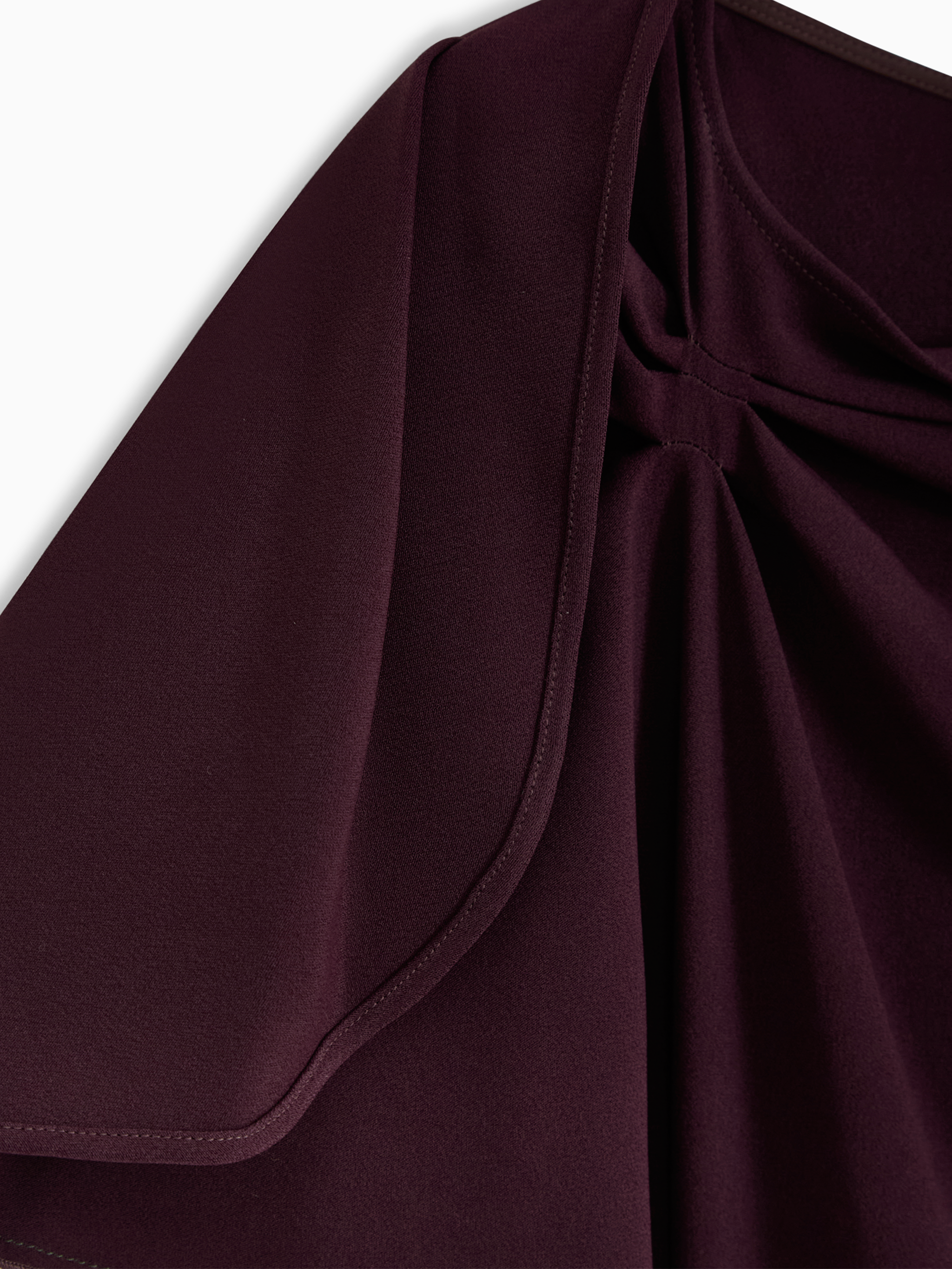 Draped cap sleeve dress