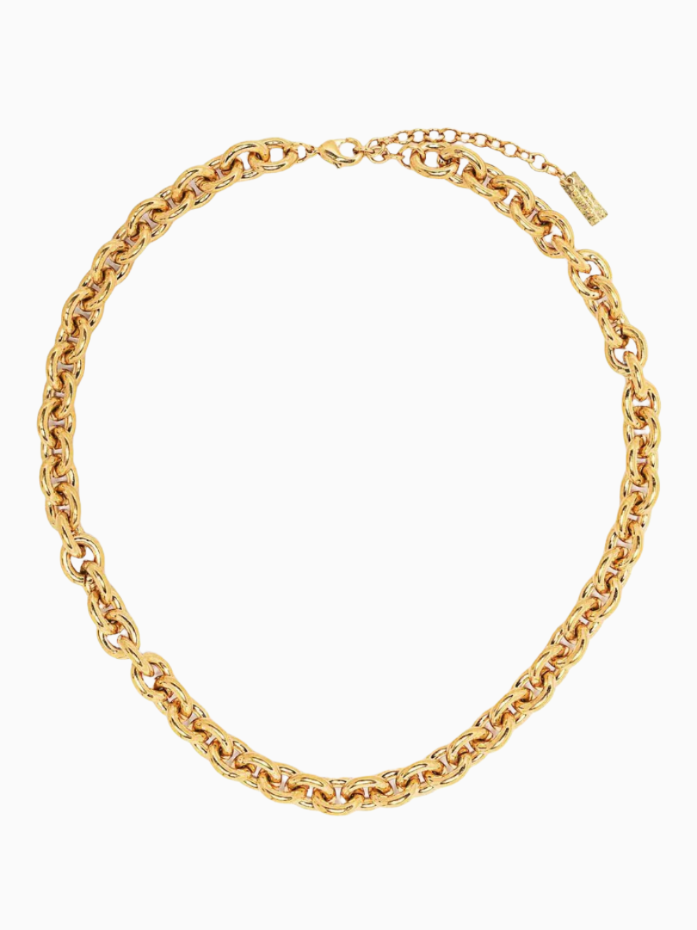 Short gold tone necklace