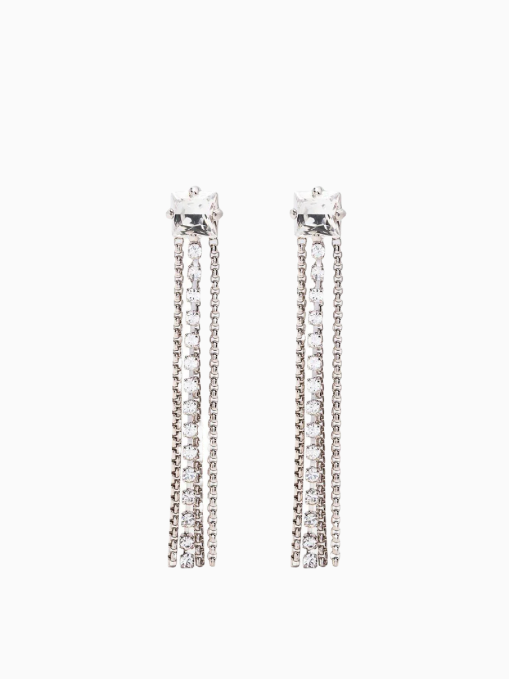 Crystal embellishment earrings