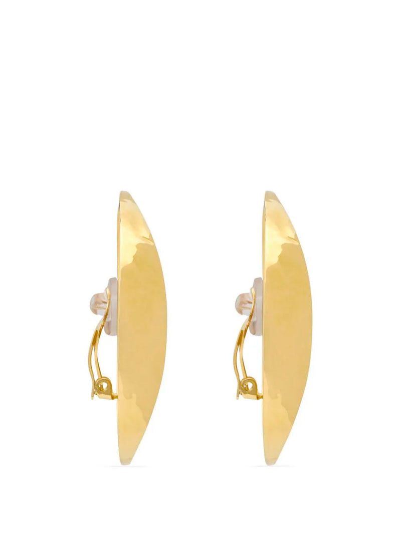 Hollow disk earrings