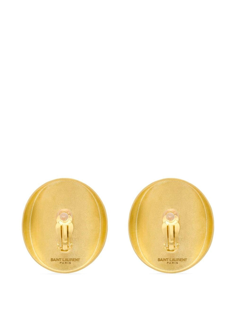 Hollow disk earrings