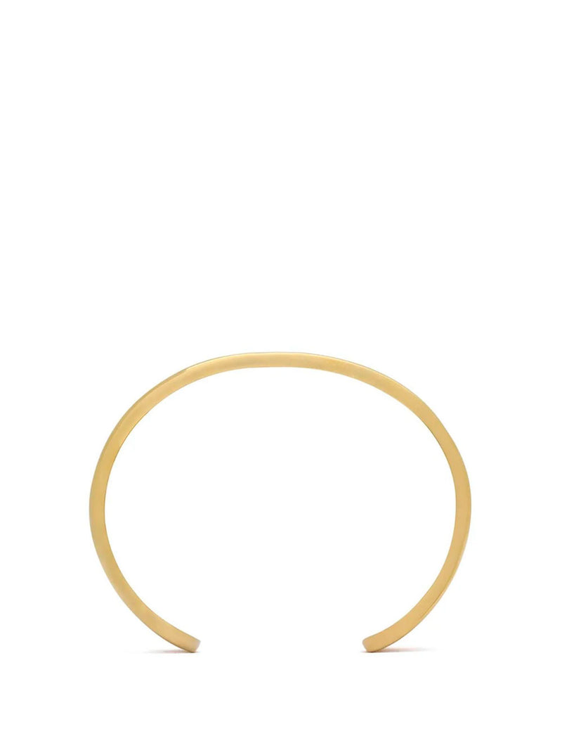 Logo-engraved polished bracelet