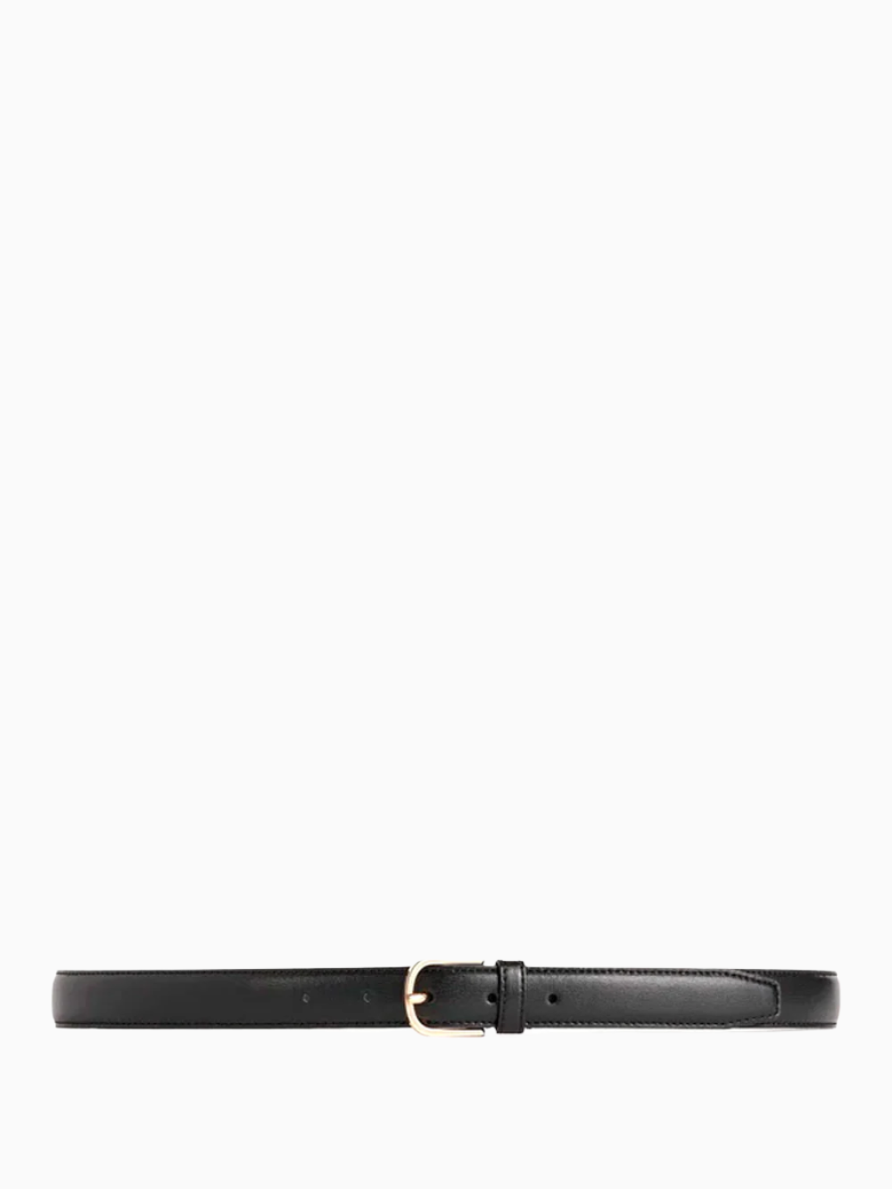 Slim leather belt