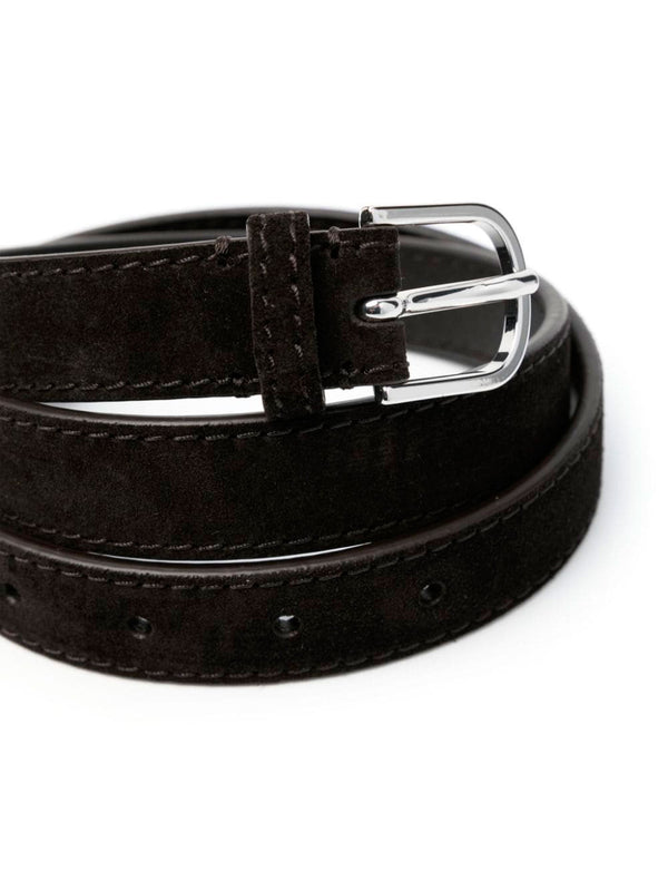 Logo-engraved belt