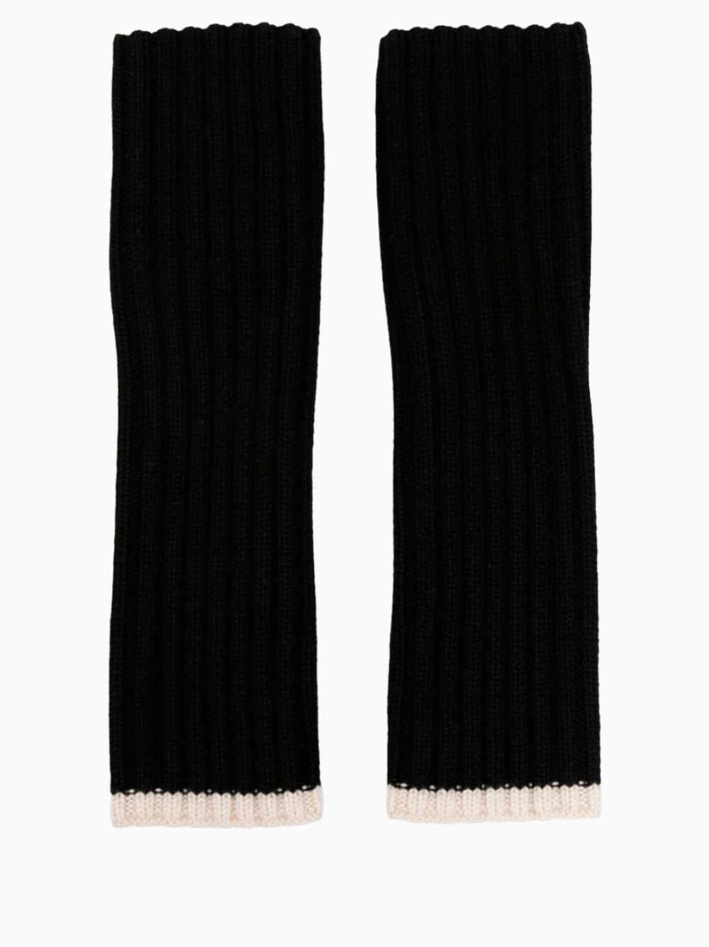 Fingerless wool gloves