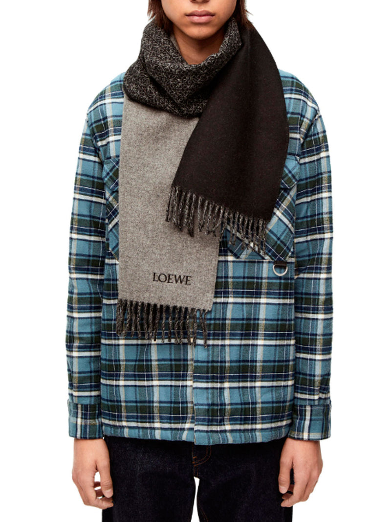 Scarf in wool and cashmere