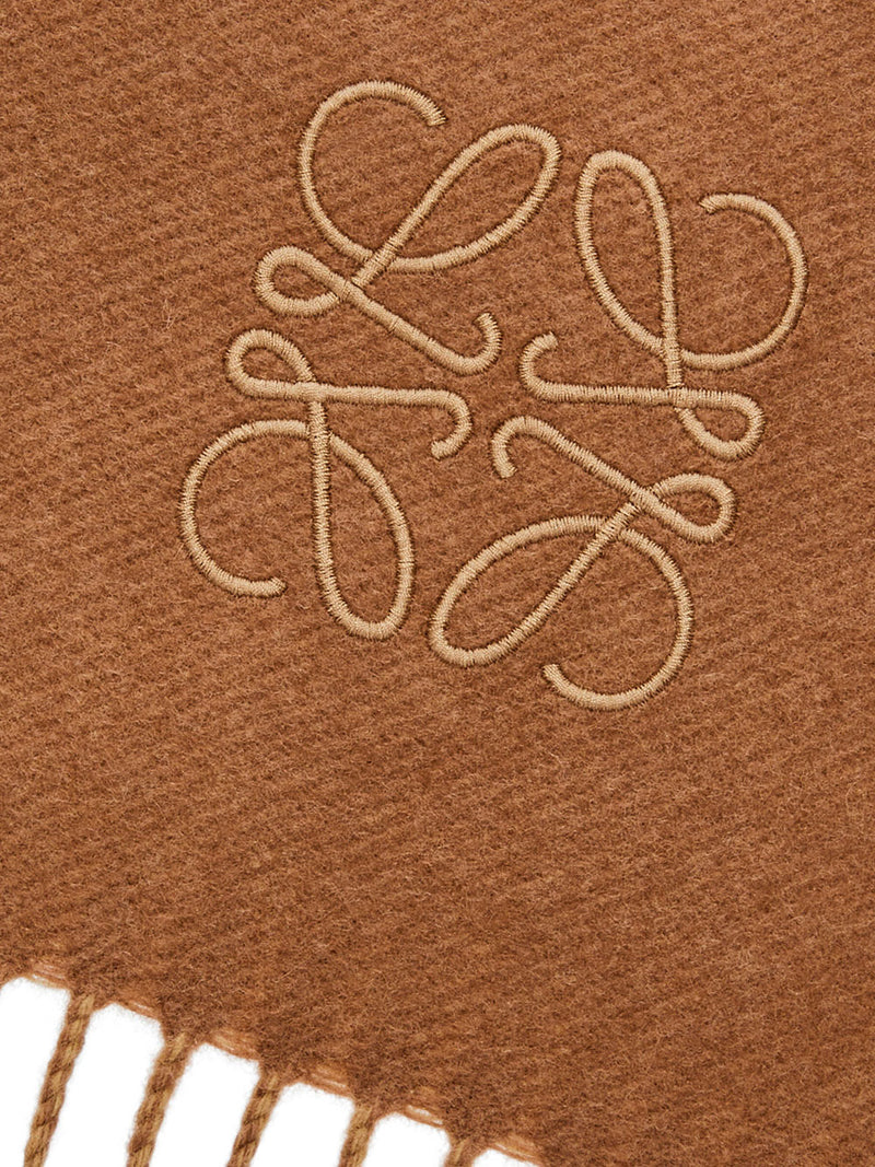 Bufanda bicolor de lana y cashmere