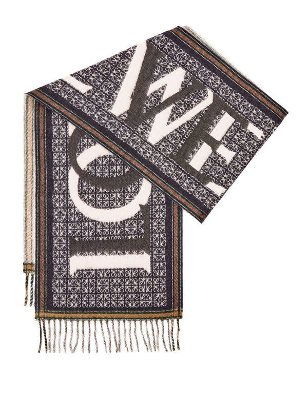 Loewe Love scarf in wool and cashmere