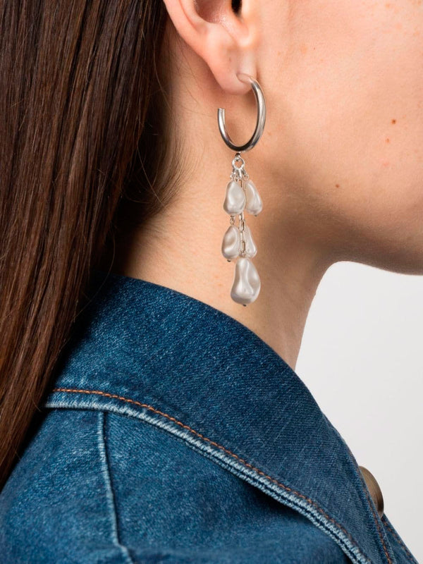 Asymmetric drop earrings
