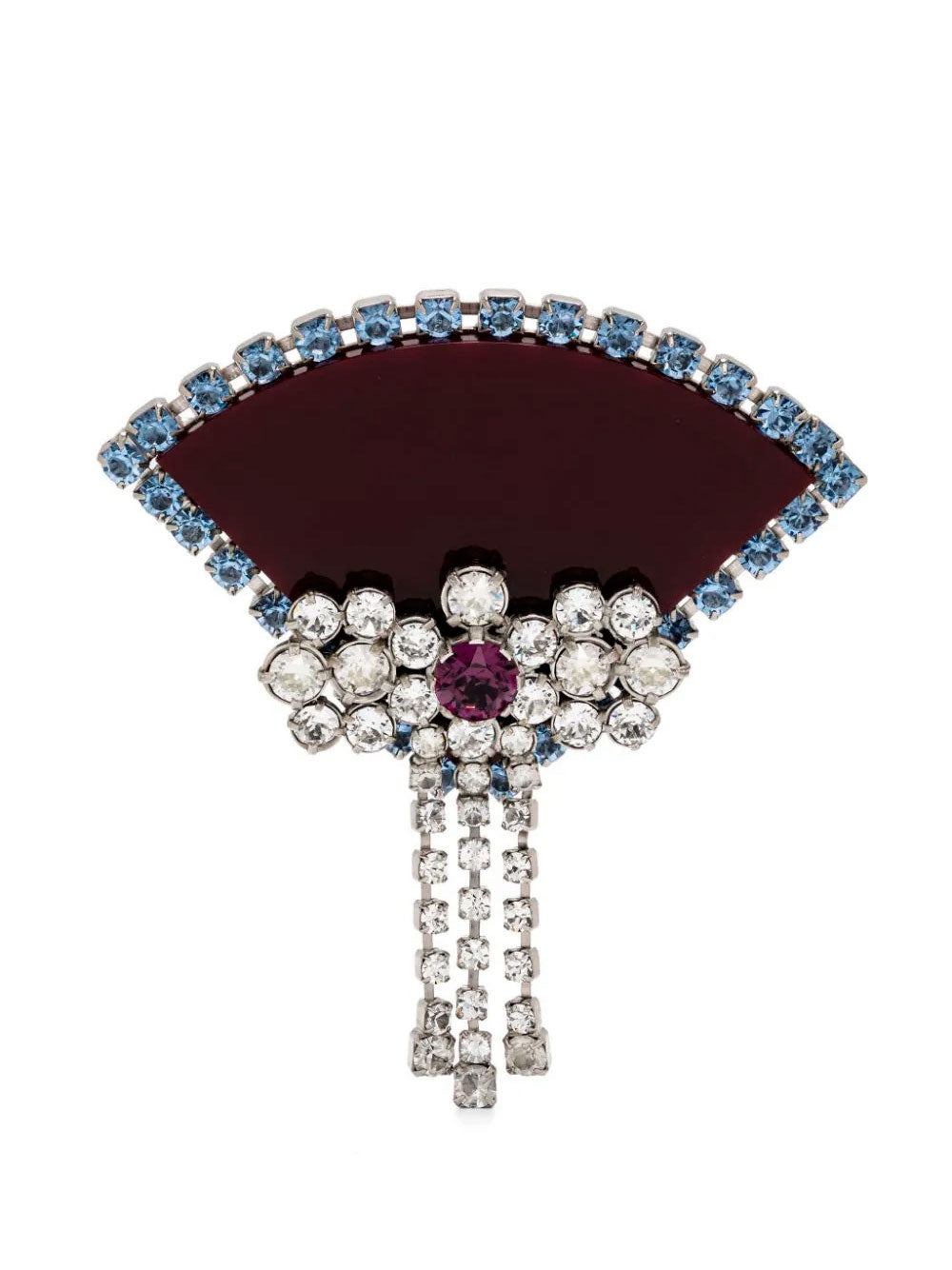 Crystal-embellished brooch