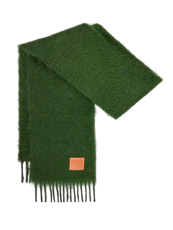 Mohair and wool scarf
