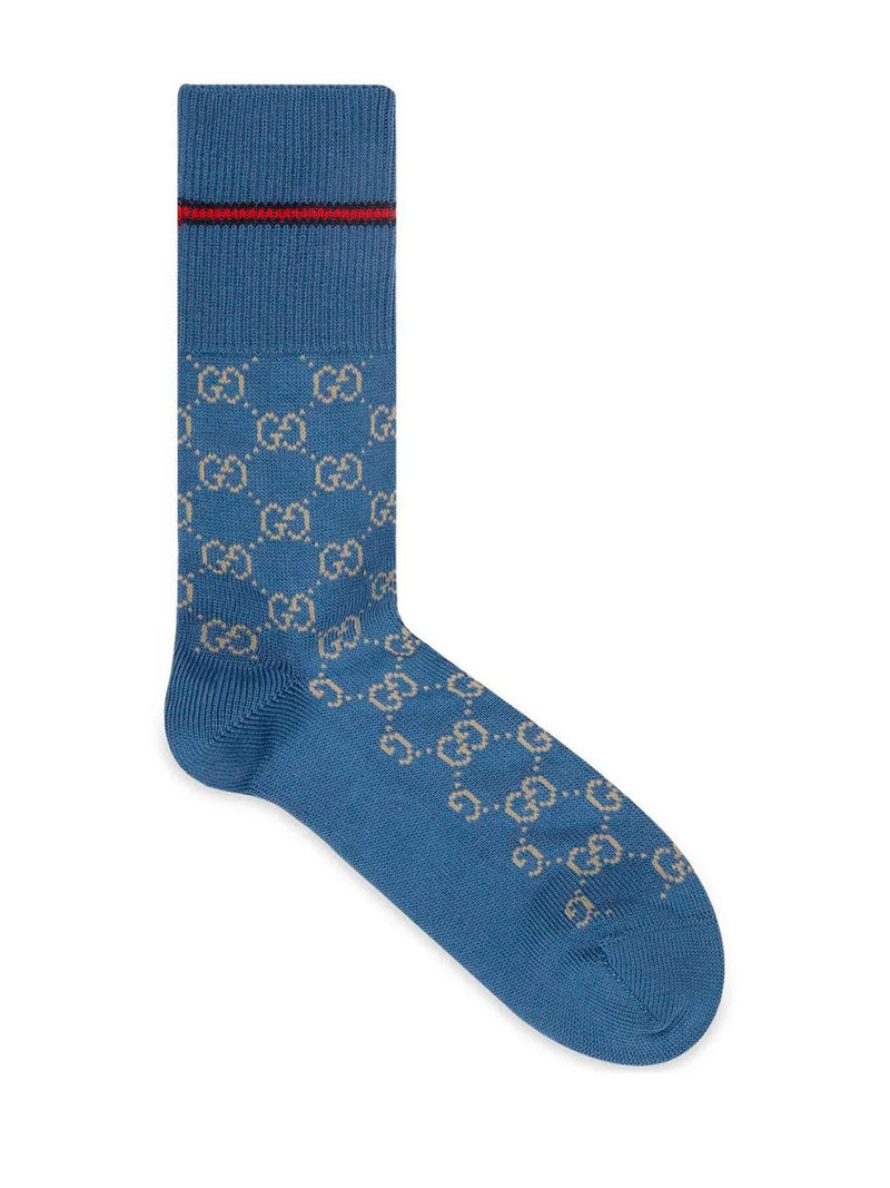 GG monogram-pattern socks