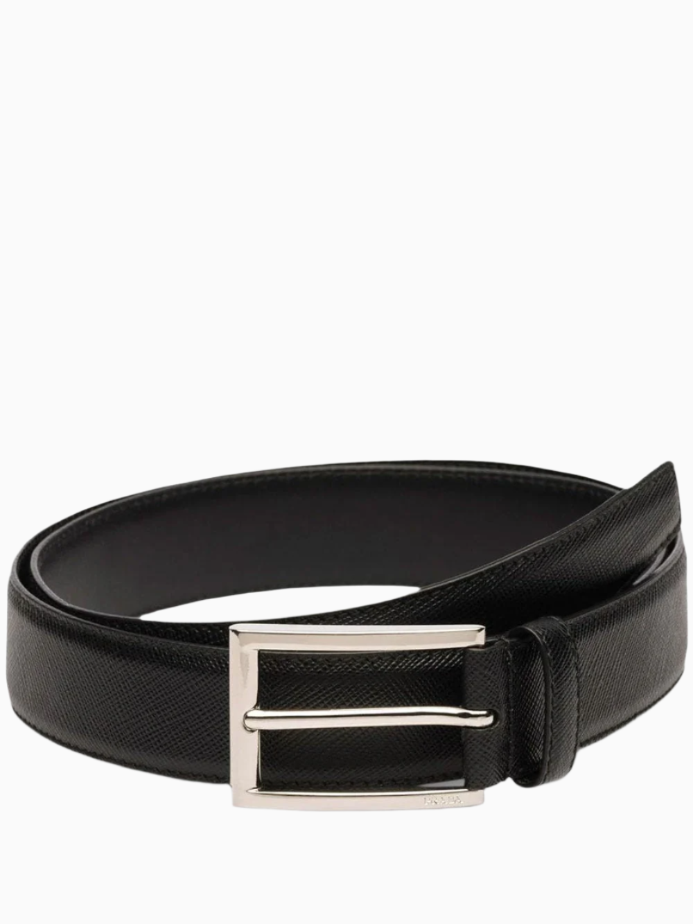 Saffiano leather belt