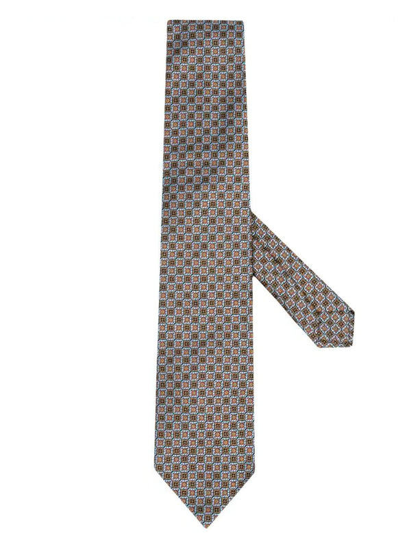 Corbata con estampado geométrico