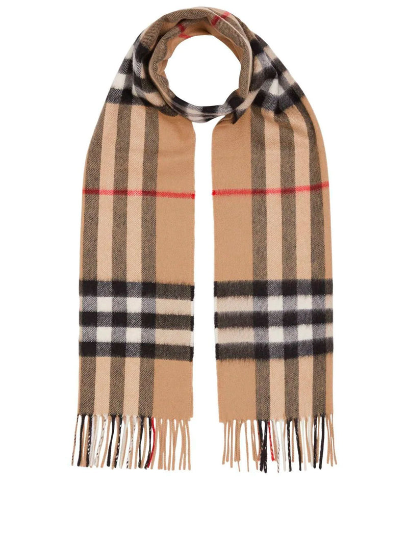The Classic Check cashmere scarf
