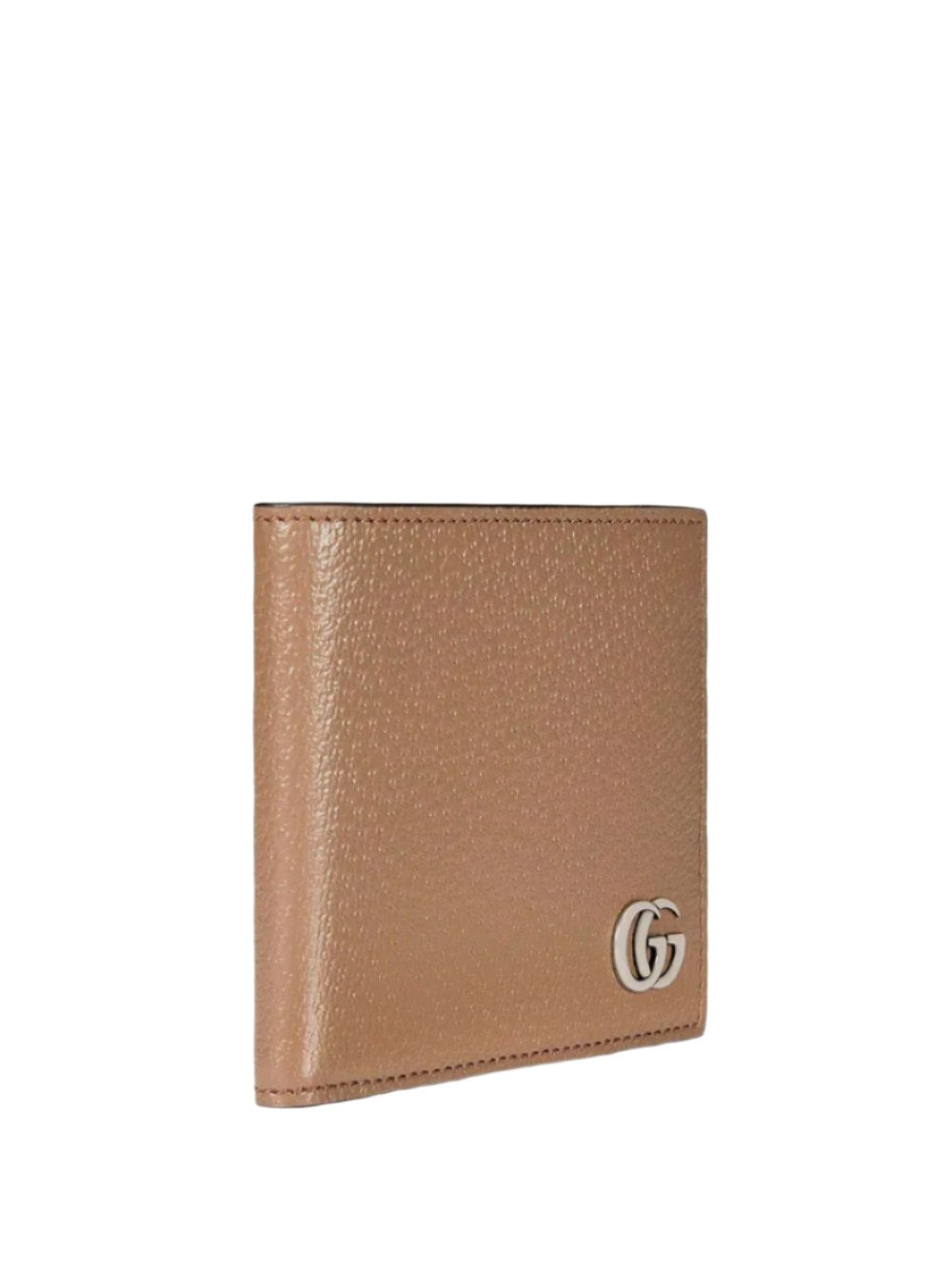 Logo-plaque leather wallet