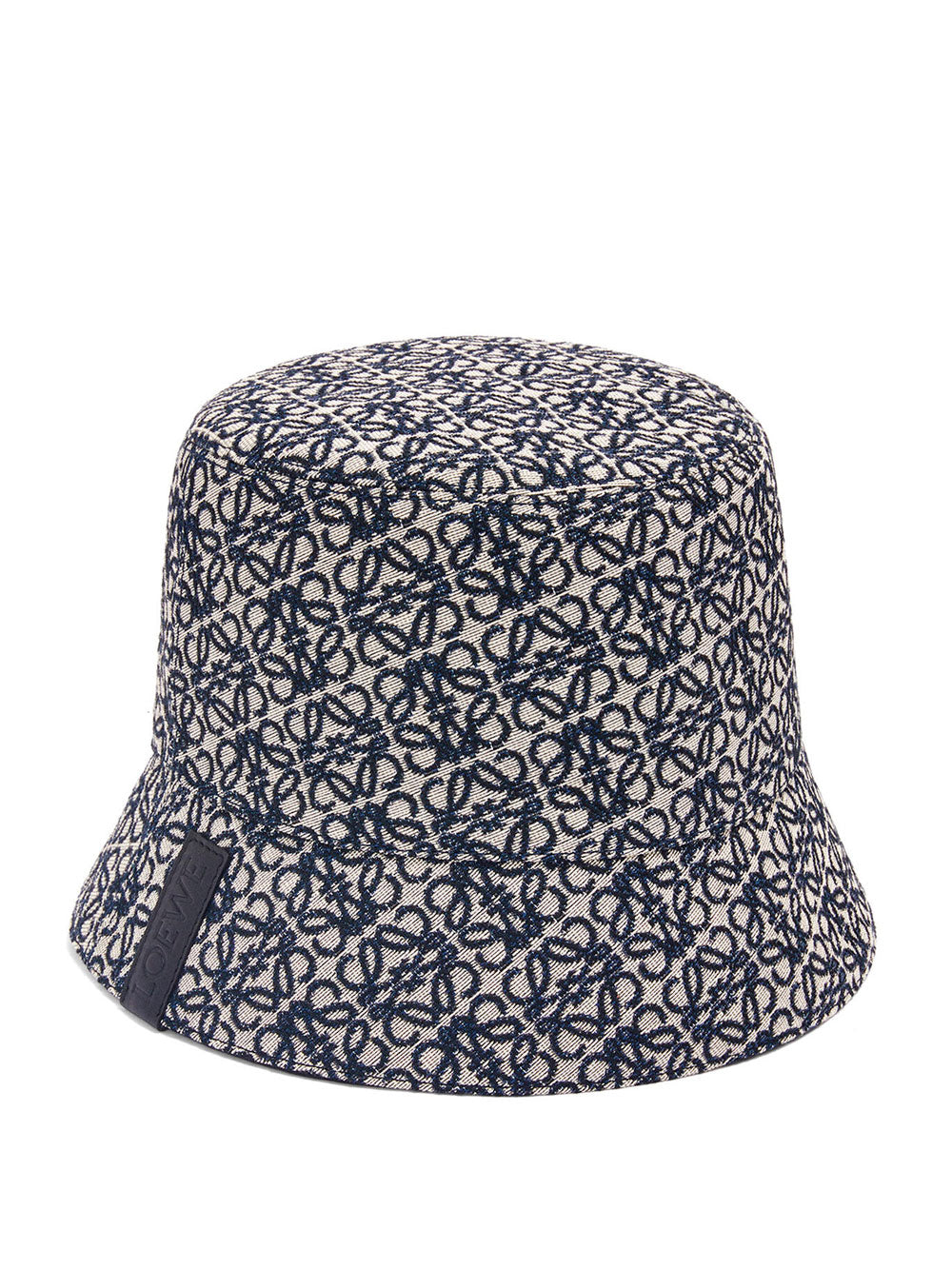 Reversible bucket hat in Anagram jacquard and nylon