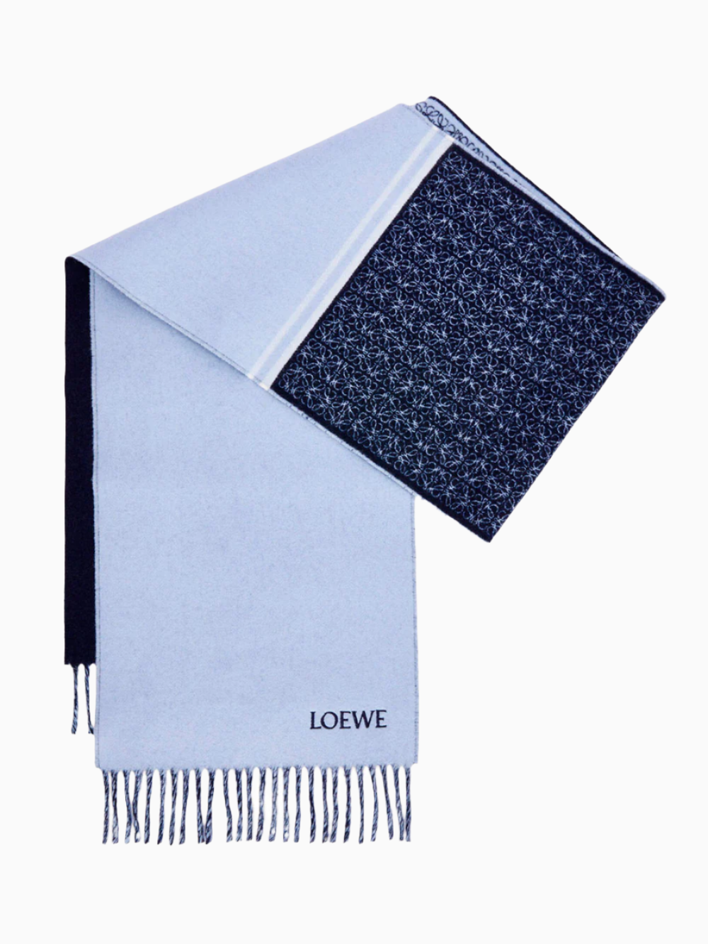 Scarf in wool and cashmere