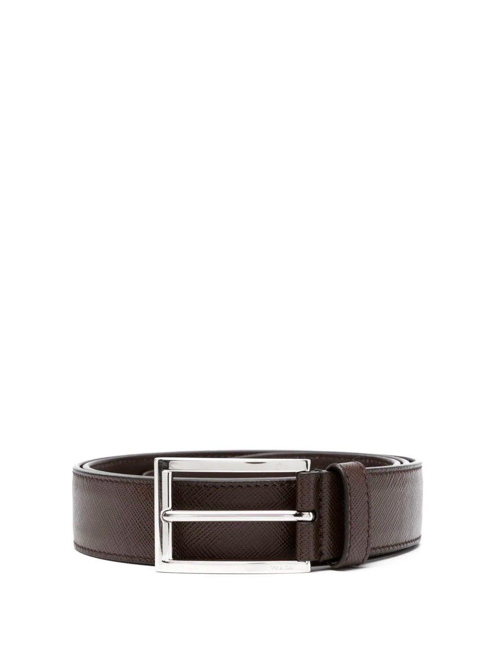 Saffiano leather belt
