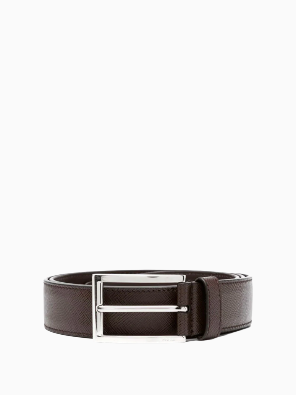 Saffiano leather belt