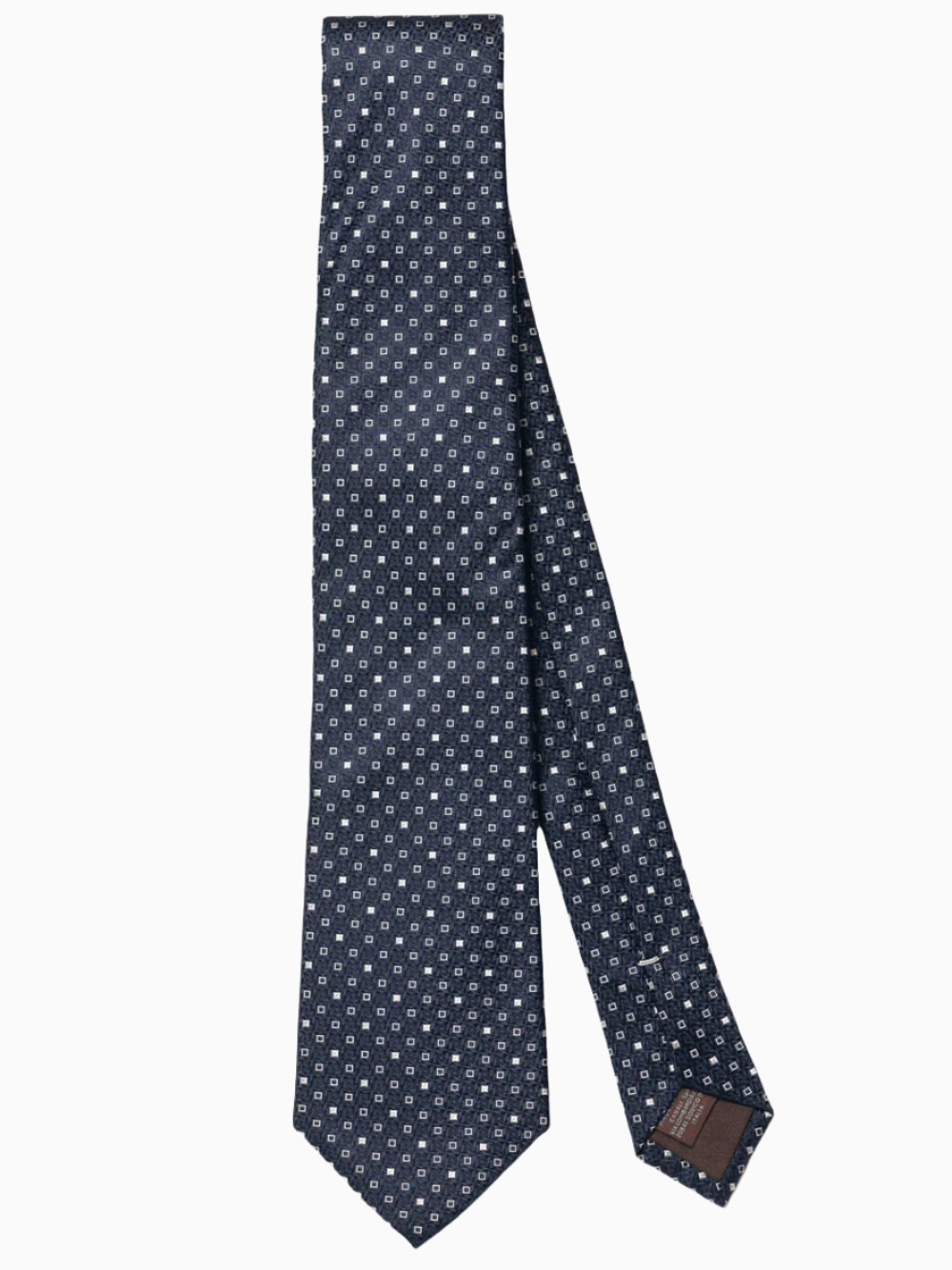 Microjacquard silk tie