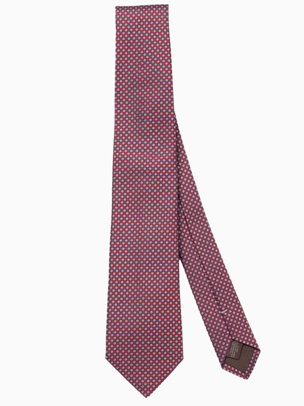 Microjacquard silk tie