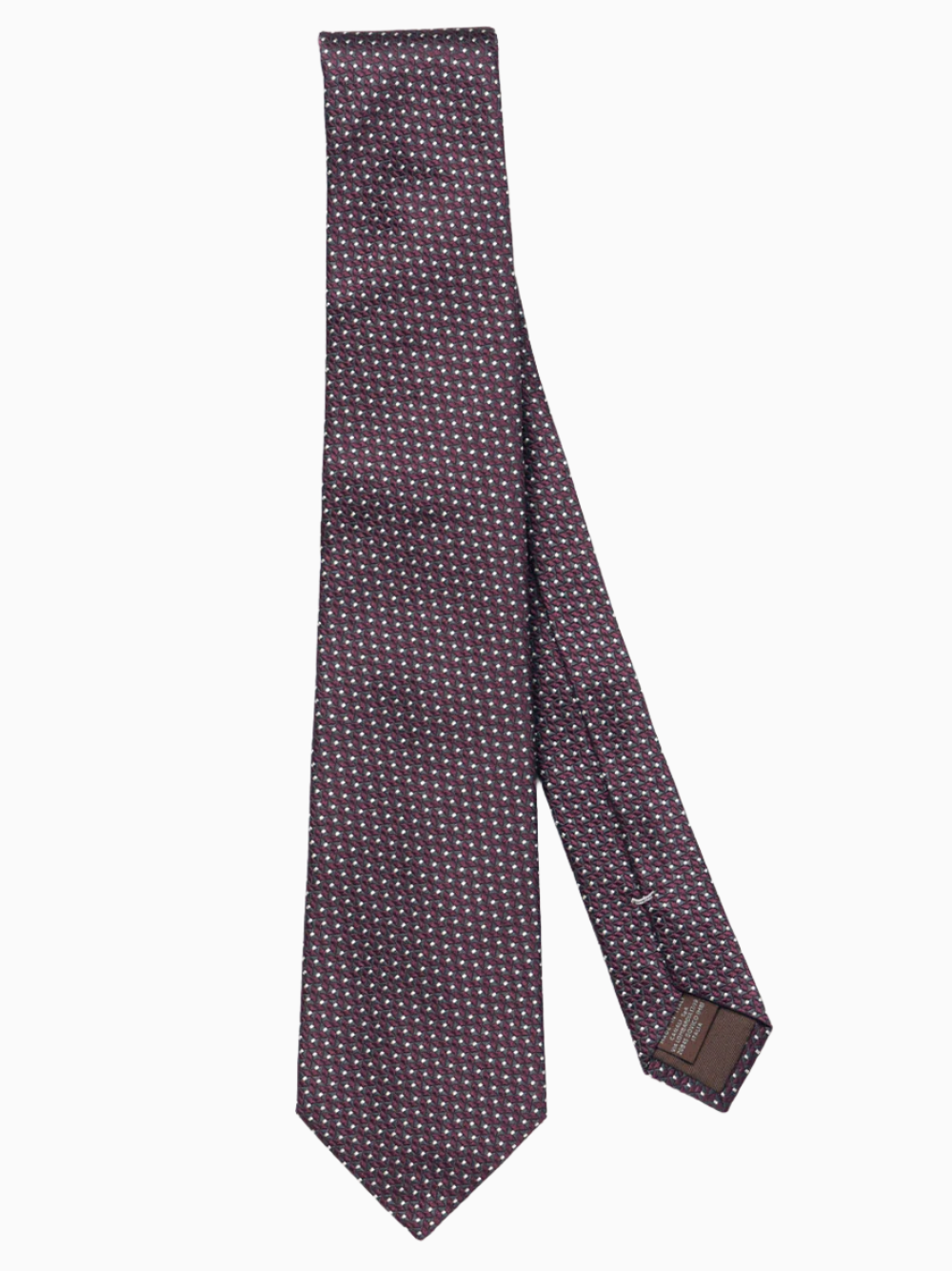 Microdots silk tie