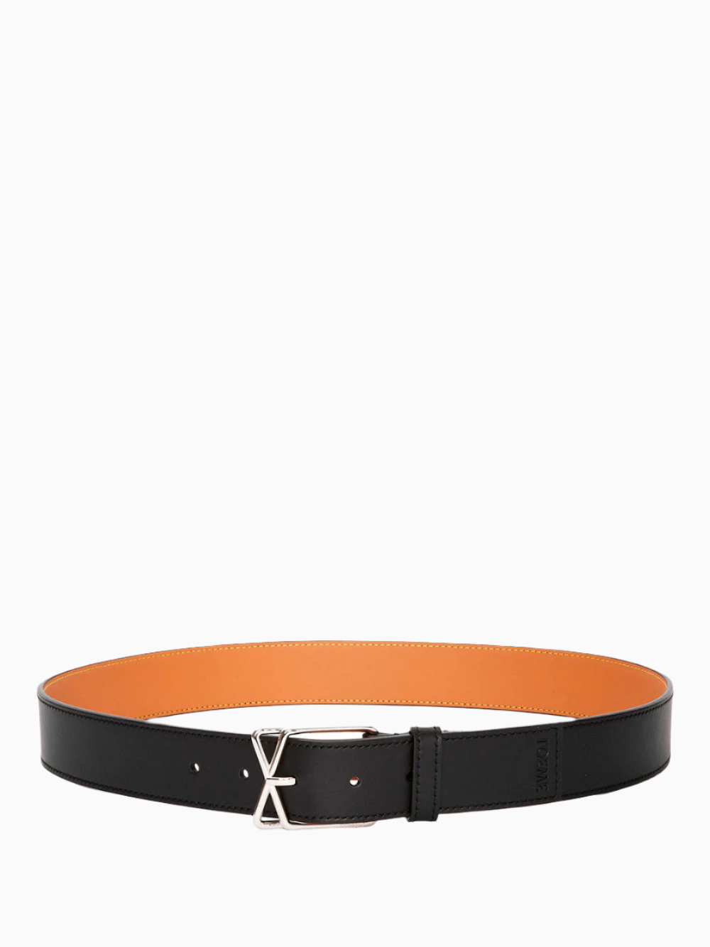 Belt with cross buckle