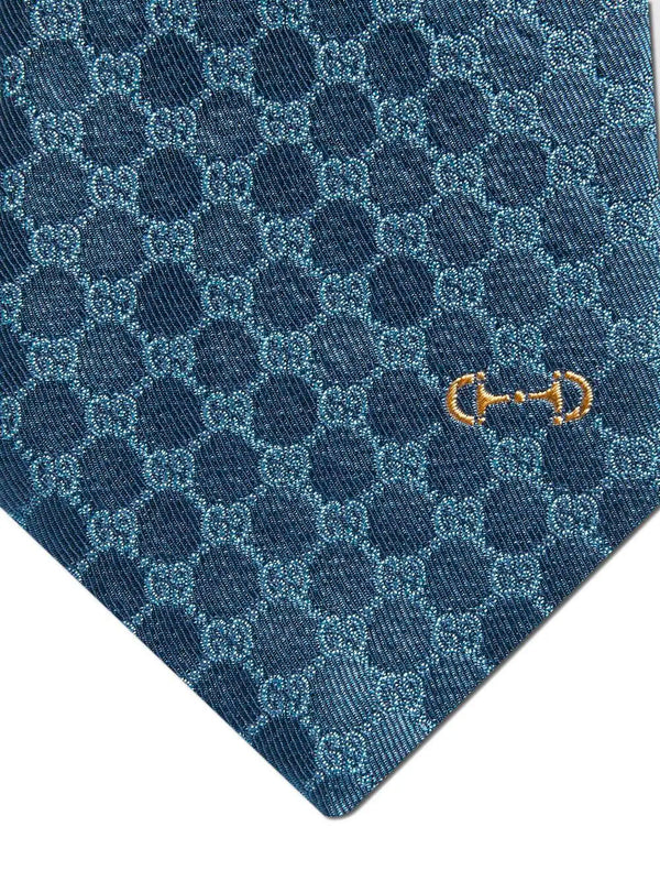 Monogram-pattern tie