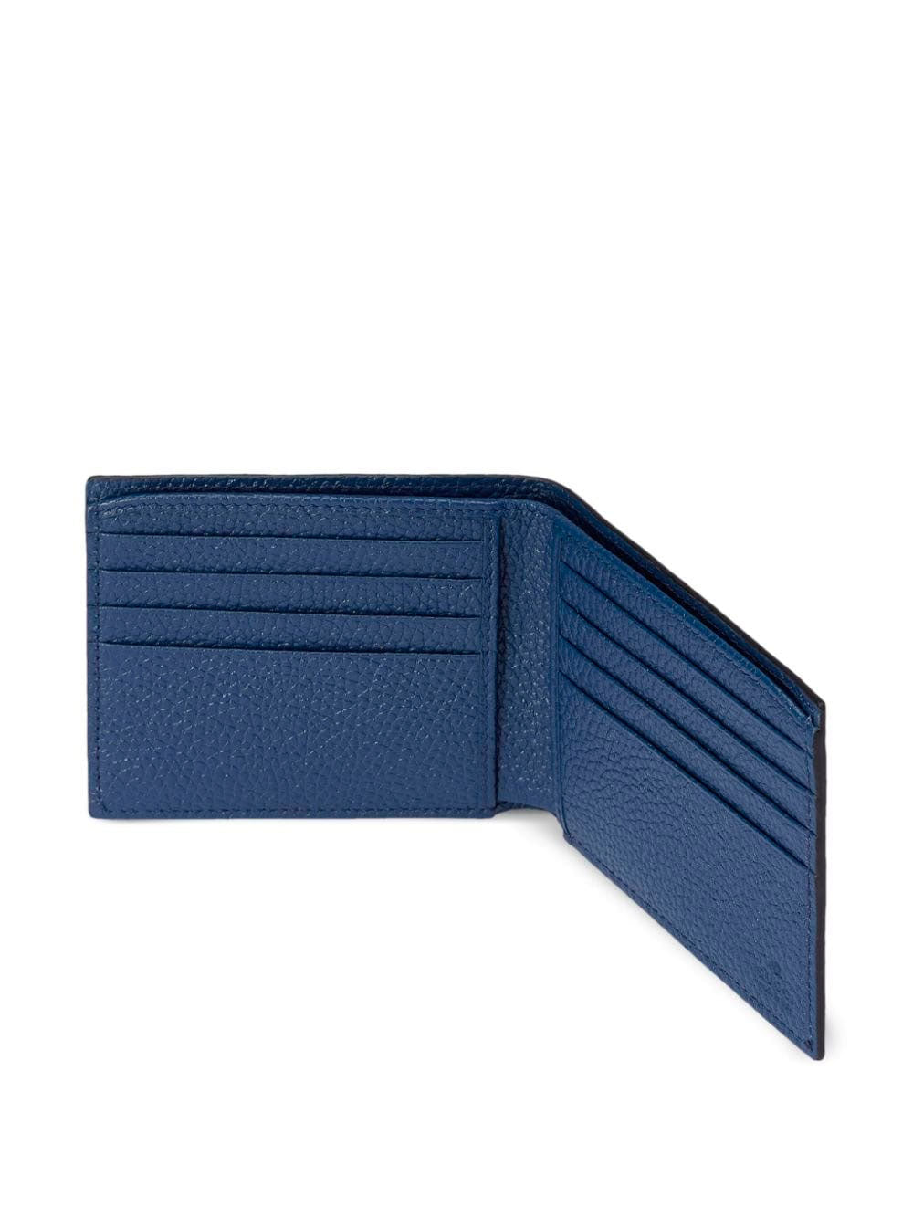 Logo-plaque bi-fold wallet