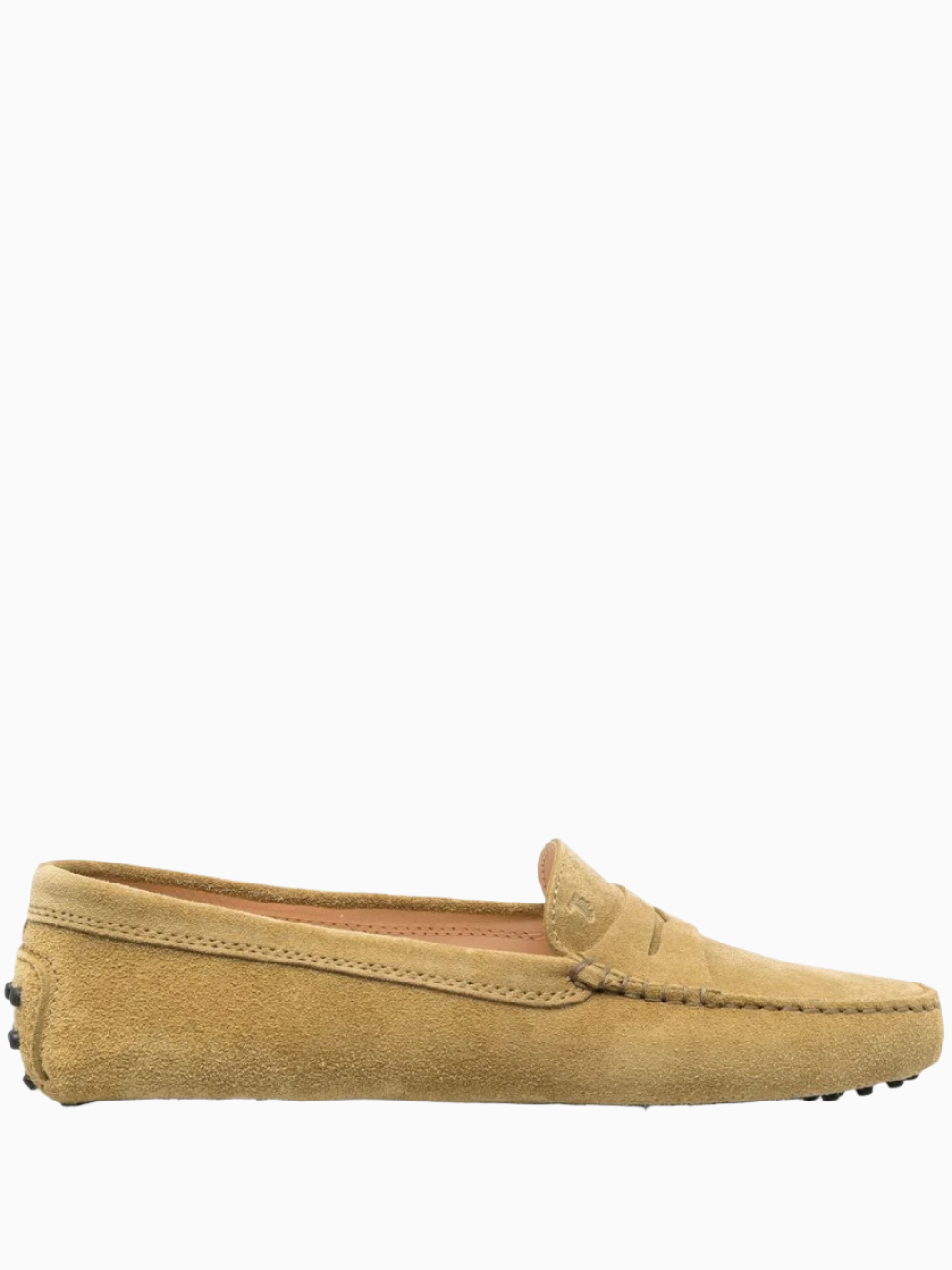 Suede slip-on loafers