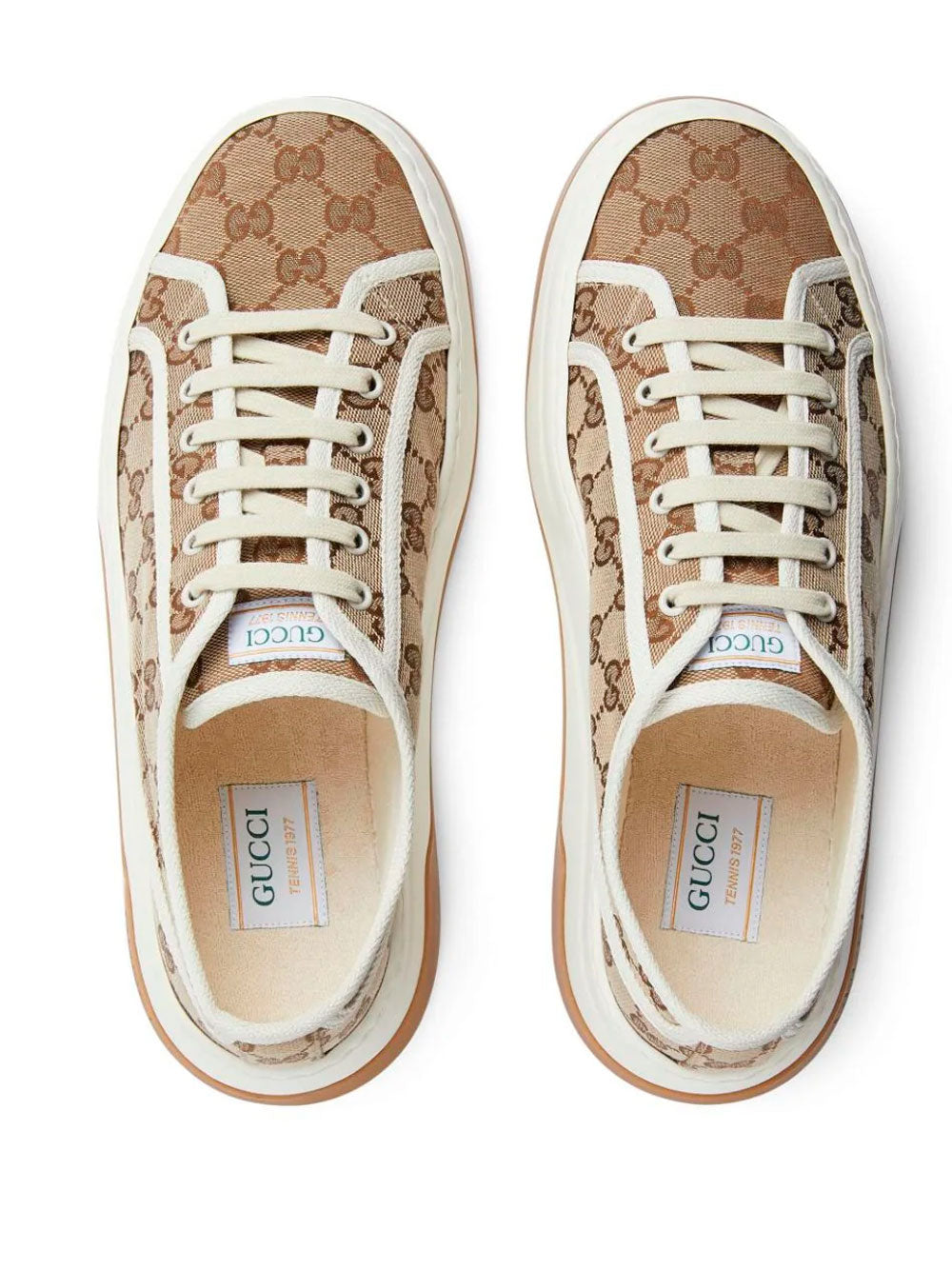GG-canvas lace-up sneakers