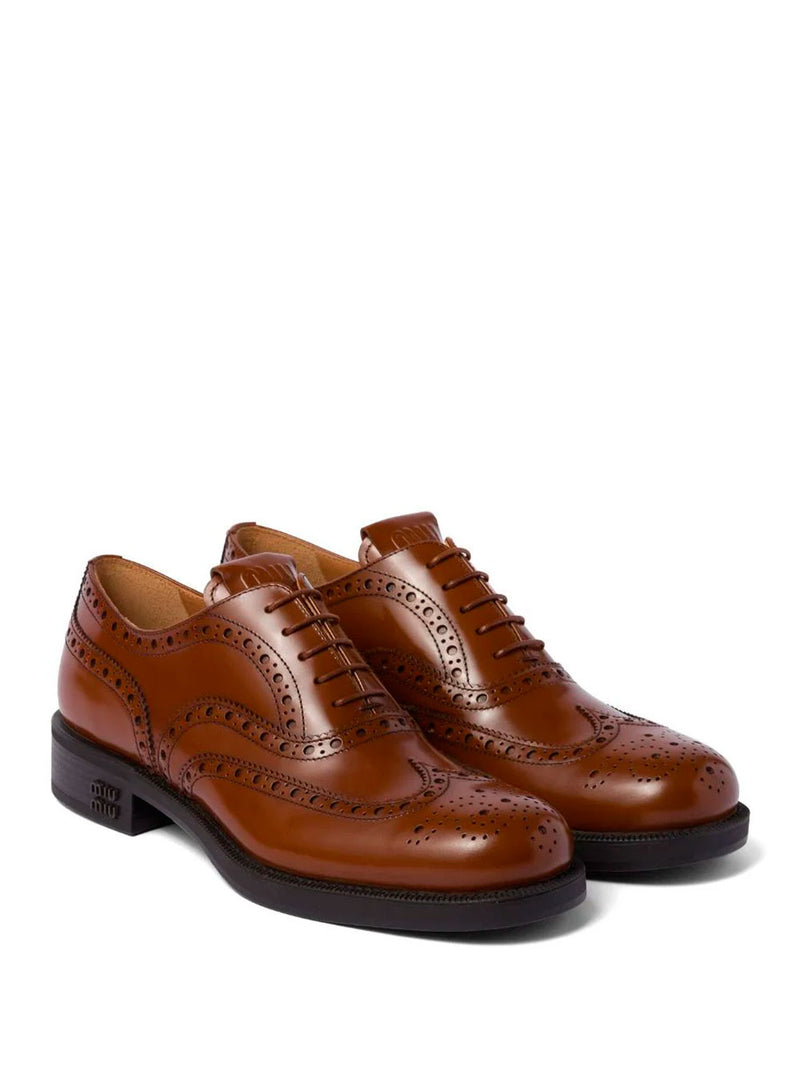 Leather brogue shoes